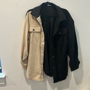 BiBi color block shacket